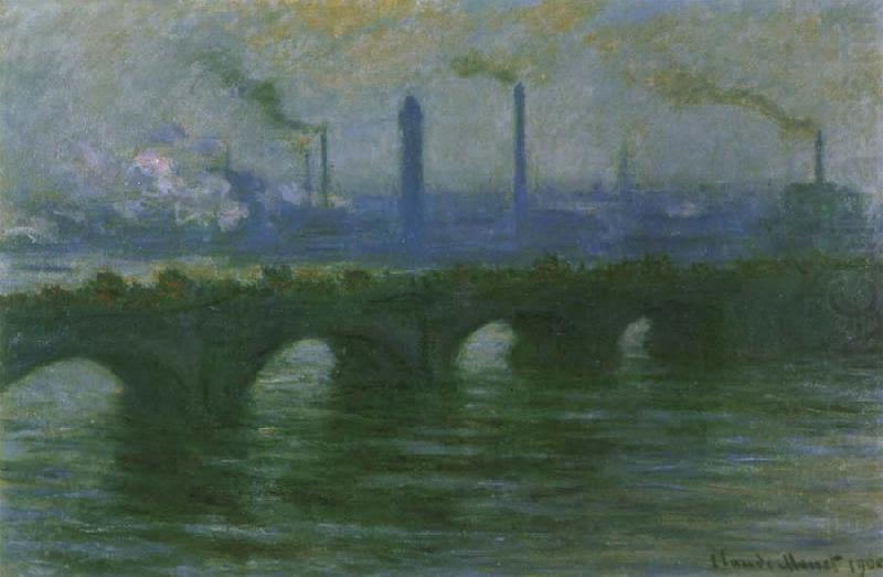 Claude Monet Waterloo Bridge,Overcast Weather china oil painting image